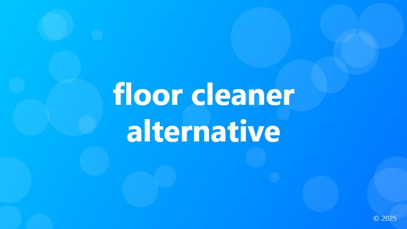 floor cleaner alternative