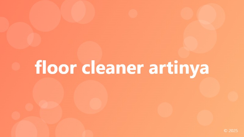 floor cleaner artinya