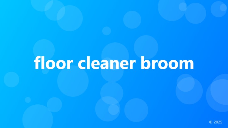 floor cleaner broom