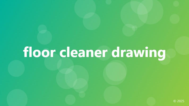 floor cleaner drawing