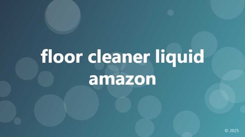floor cleaner liquid amazon