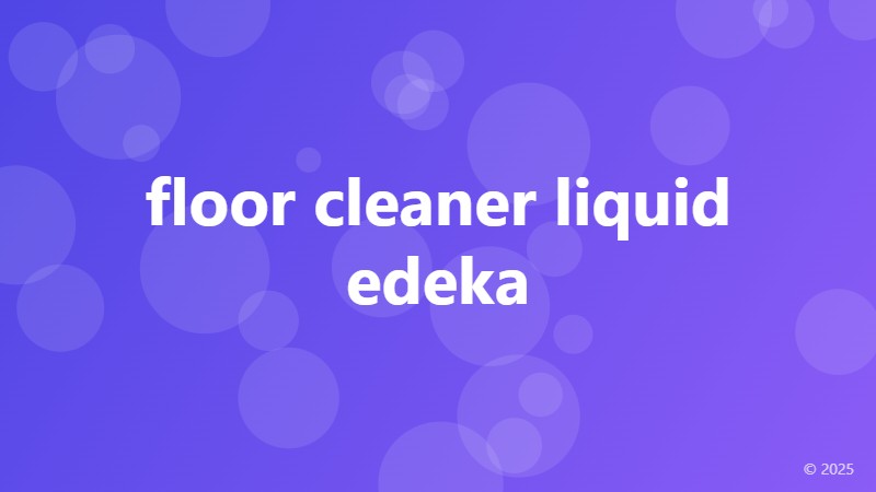 floor cleaner liquid edeka