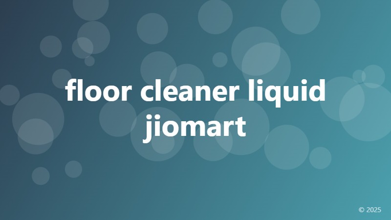 floor cleaner liquid jiomart