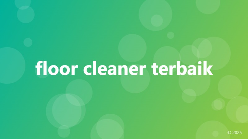 floor cleaner terbaik