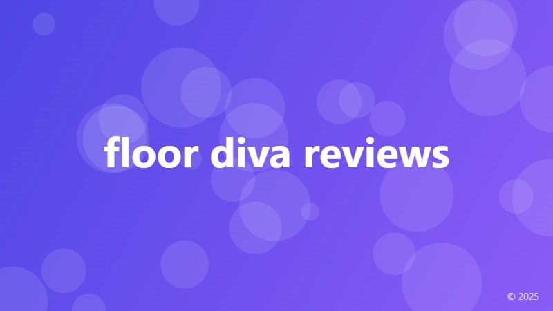 floor diva reviews