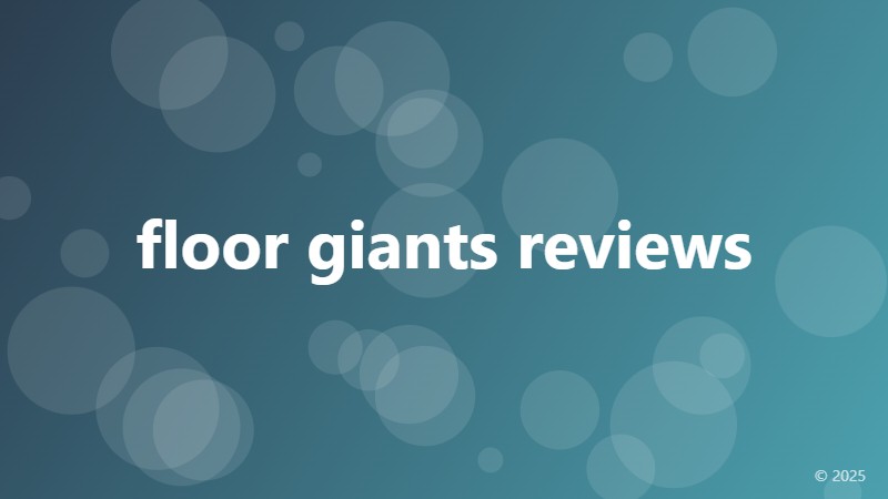 floor giants reviews