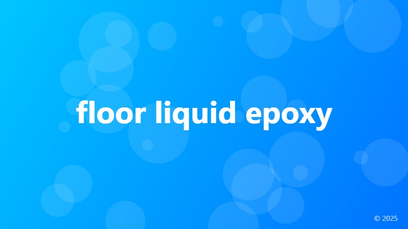 floor liquid epoxy
