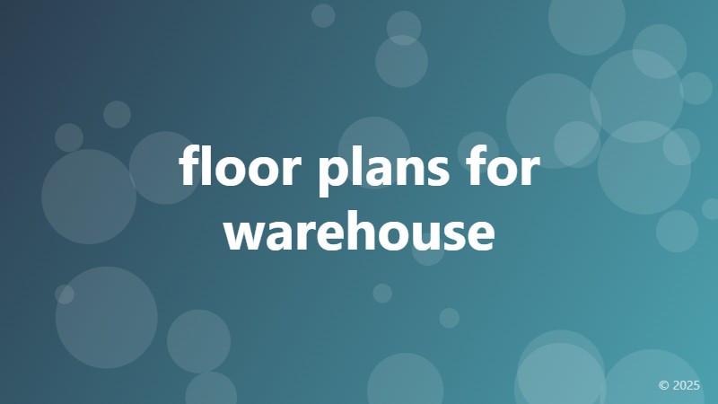 floor plans for warehouse