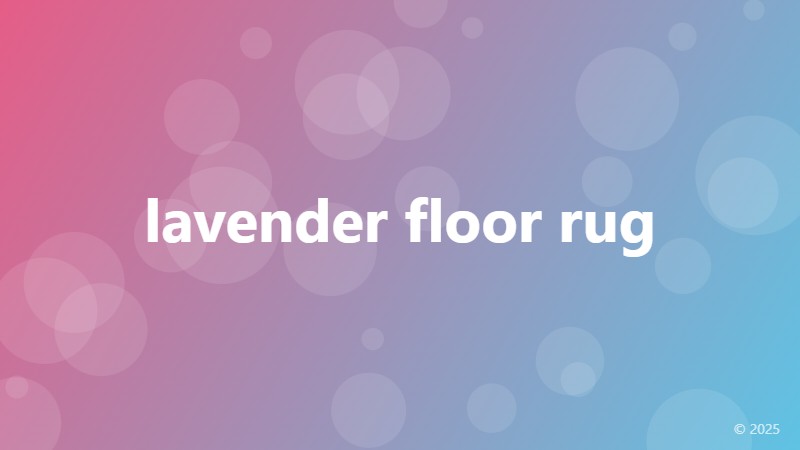 lavender floor rug