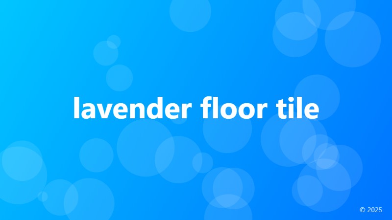 lavender floor tile