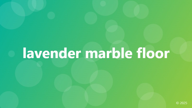 lavender marble floor