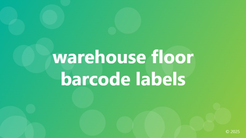 warehouse floor barcode labels