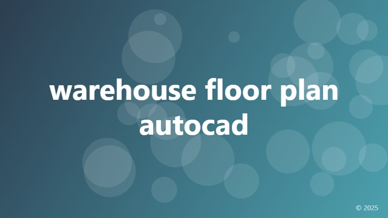 warehouse floor plan autocad