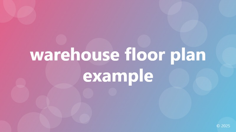 warehouse floor plan example