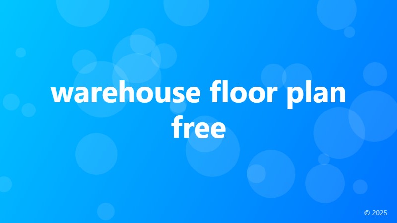 warehouse floor plan free